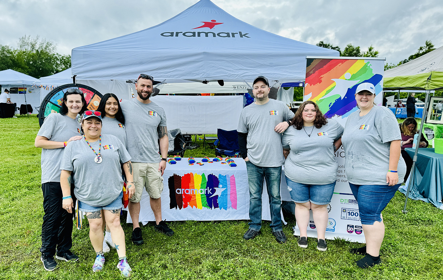 employees at the Franklin Pride Festival 2024